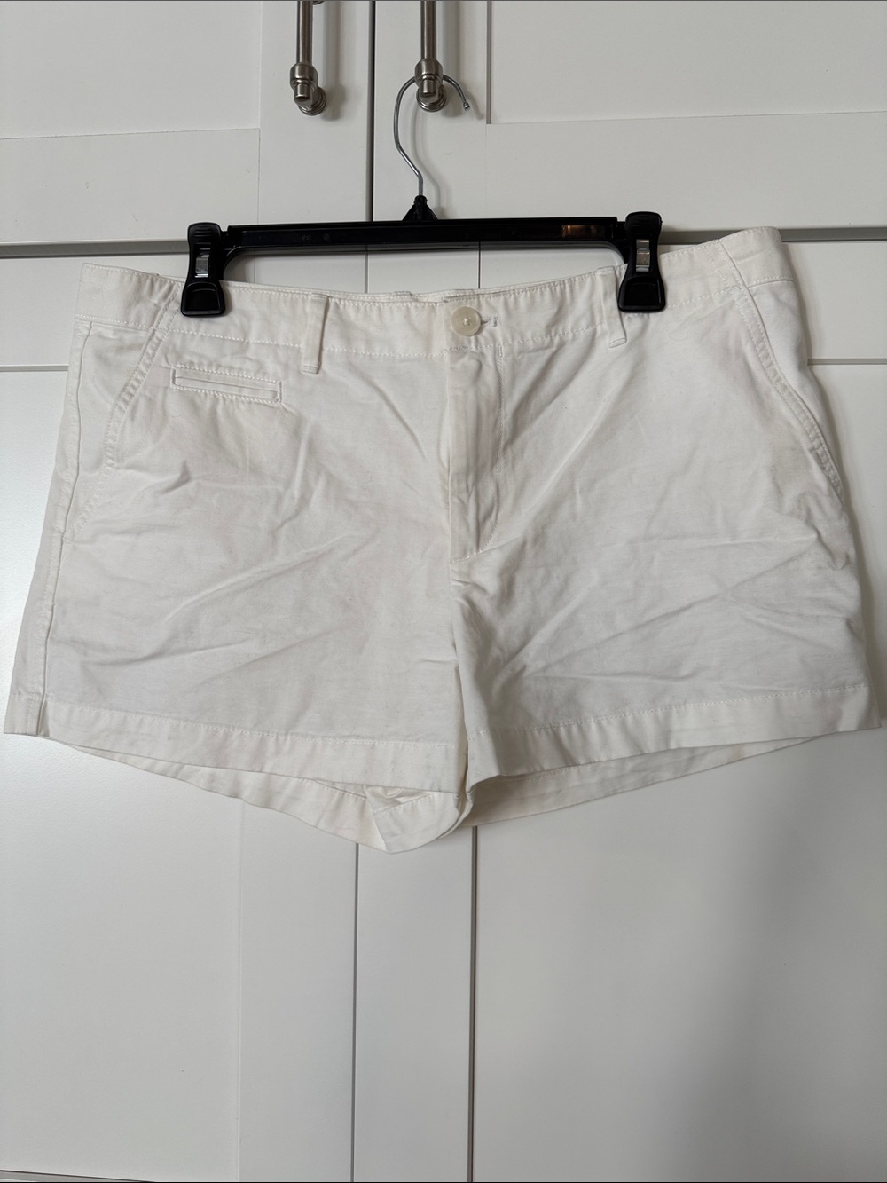 GAP White Cotton Bermuda Shorts